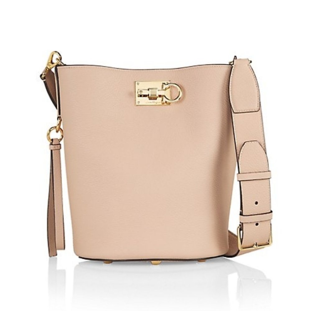 FERRAGAMOStudio Leather Bucket Bag5 out of 5 Customer Rating